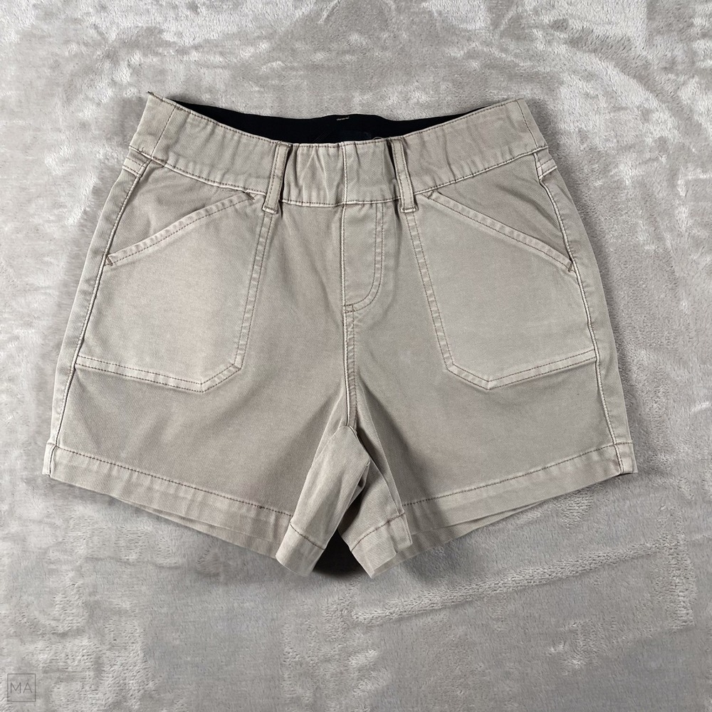 Buckle Black Women's Shorts Pull On Chino‎ Stretch Casual Neutral XS Khaki